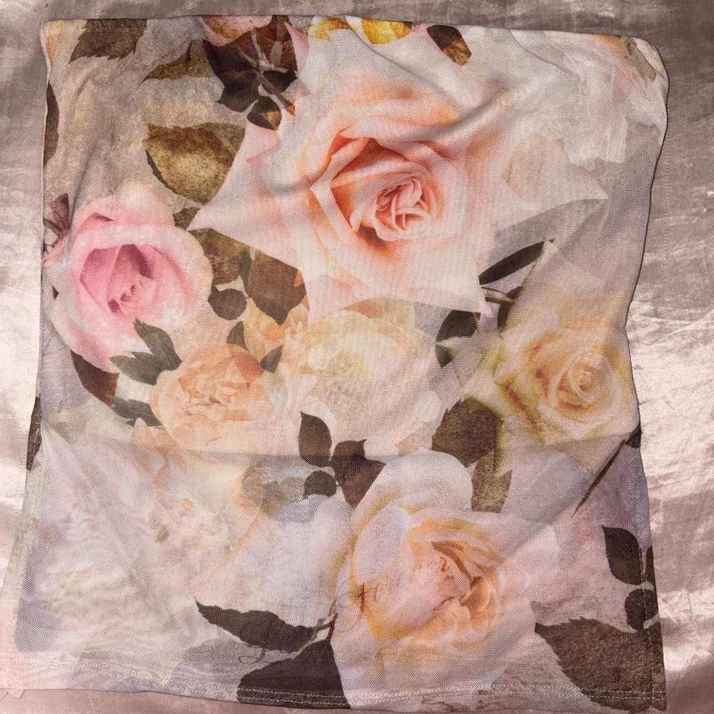 Floral Print Crop Top